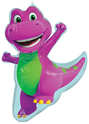 Globo de Barney con anagrama de 34 pulgadas