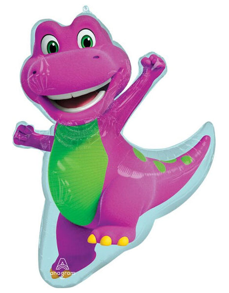 Globo de Barney con anagrama de 34 pulgadas