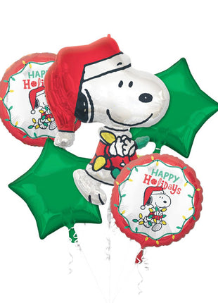 Anagram Peanuts Happy Holiday Baquet Balloons 5pc