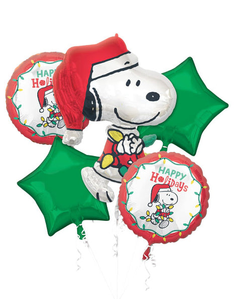 Anagram Peanuts Happy Holiday Baquet Balloons 5pc