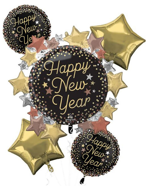 AnagramLuxe New Year Bouquet Balloons 5pc