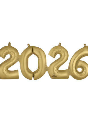 24in Anagram Air-Fill White Gold 2026 Balloon