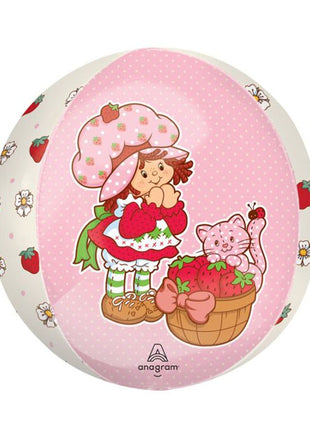 Globo orbe con anagrama de Strawberry Shortcake de 16 pulgadas
