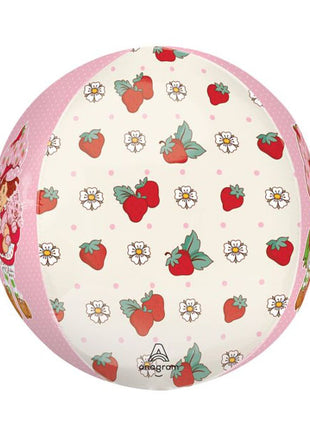 Globo orbe con anagrama de Strawberry Shortcake de 16 pulgadas