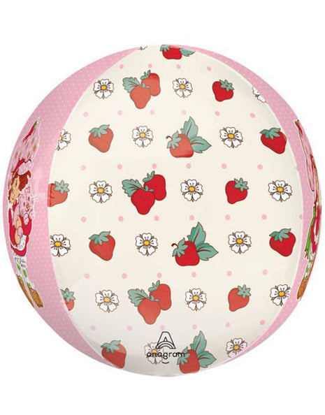 Globo orbe con anagrama de Strawberry Shortcake de 16 pulgadas