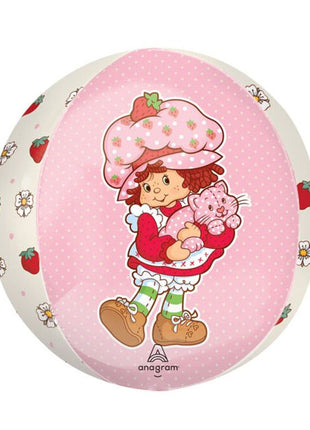 Globo orbe con anagrama de Strawberry Shortcake de 16 pulgadas