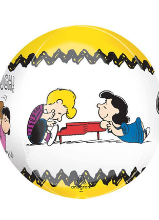 Globo Orbz de anagrama de cacahuetes de 16 pulgadas