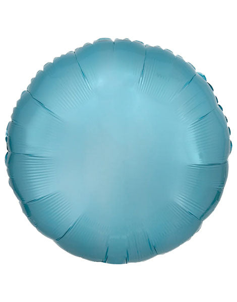 18in Anagram Pastel Blue Round Balloon
