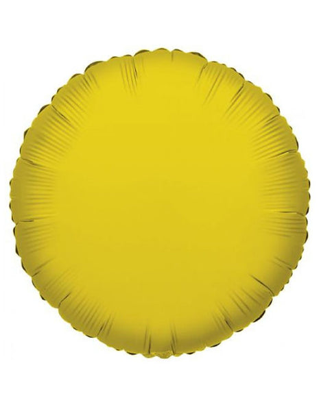 Globo redondo amarillo con anagrama de 18 pulgadas