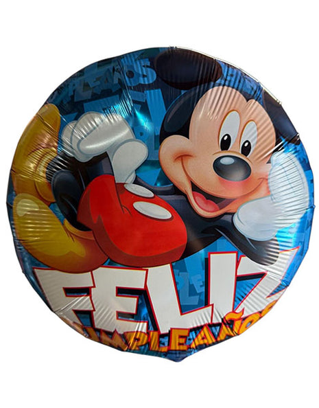 Globo Feliz Cumpleanos Anagrama Mickey Mouse 18in