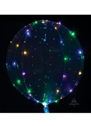 18in Anagram Clear Crystal Clearz Balloon with Lights