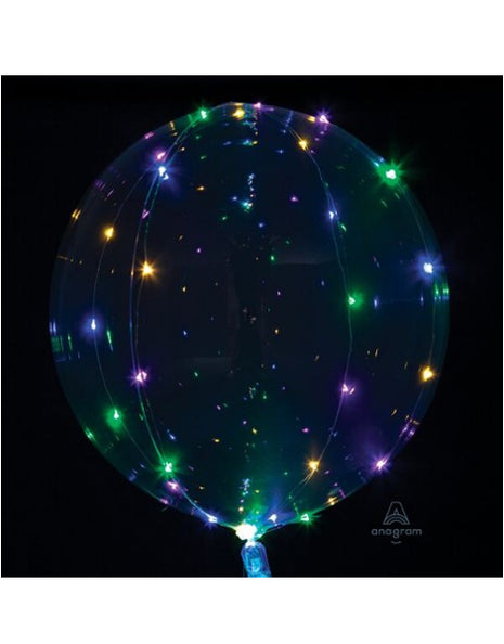 18in Anagram Clear Crystal Clearz Balloon with Lights