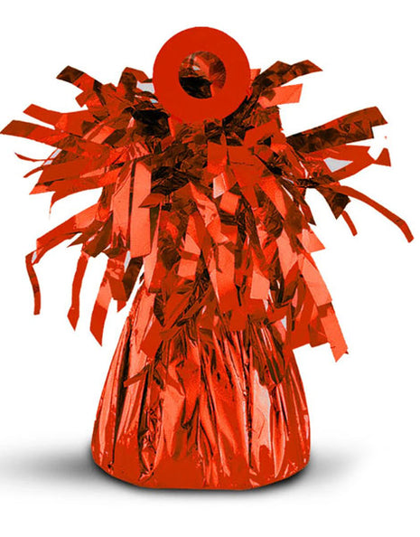 Peso para globo rojo con anagrama de 5 oz