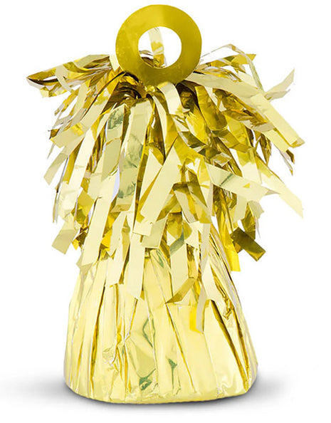 Peso para globo amarillo con anagrama de 5 oz