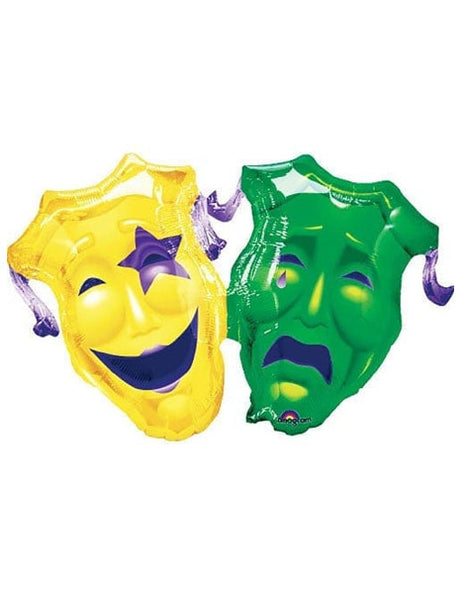 36in Anagram Mardi Gras Drama Masks Balloon - Joker Party Supply