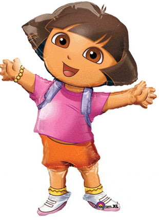 Globo Airwalker con anagrama de Dora la Exploradora de 52 pulgadas