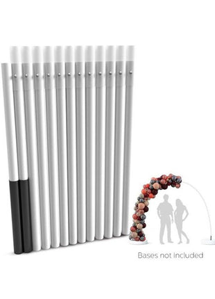 Silver Rainbow Balloon Arch Poles- 21.5ft Long (Poles Only)
