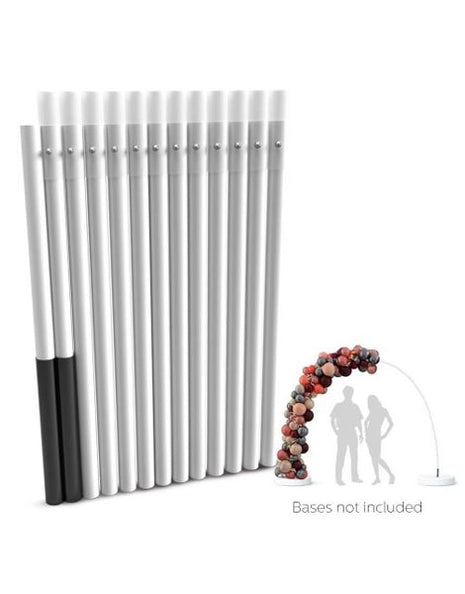 Silver Rainbow Balloon Arch Poles- 21.5ft Long (Poles Only)