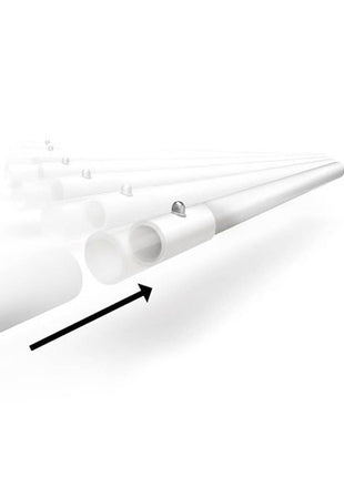 Silver Rainbow Balloon Arch Poles- 21.5ft Long (Poles Only)