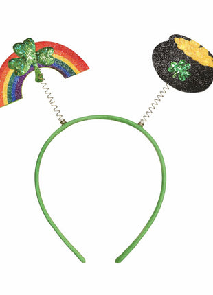 Amsacn St. Patrick's Day Rainbow Pot Gold Head Bopper