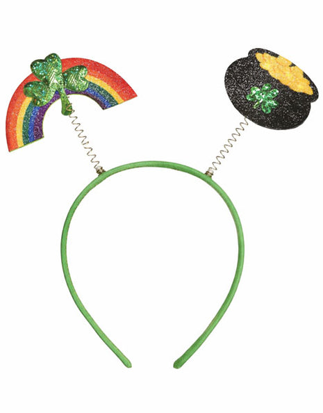 Amsacn St. Patrick's Day Rainbow Pot Gold Head Bopper