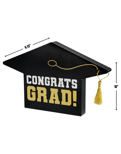 Amscan Black Grad Cap Table Centerpiece