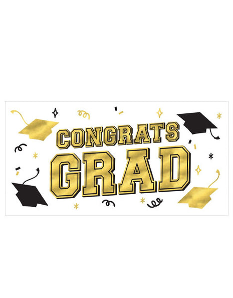 Amscan Grad Large Horizontal Banner (33.5in x 65in)