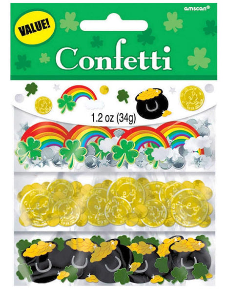 Amscan St. Patrick's Day Celebration Foil & Paper Confetti 1.2 oz.