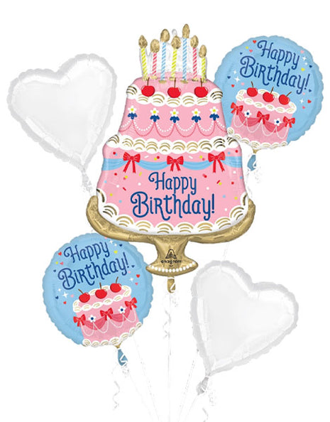 Anagram Cherries on Top Birthday Bouquet Balloon 5pc