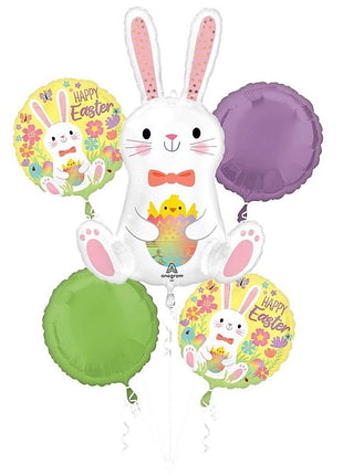 Anagram Easter Bunny Bouquet Balloons 5pc
