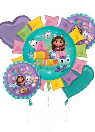 Anagram Gabbys Dollhouse Bouquet Balloons 5pc