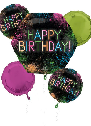 Anagram Let's Glow Crazy Bouquet Balloons 5pc