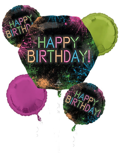 Anagram Let's Glow Crazy Bouquet Balloons 5pc