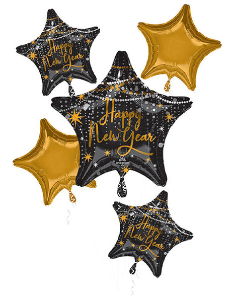 Anagram Midnight Hour Bouquet Balloons 5pc