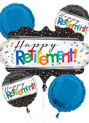 Anagram Officially Retired Bouquet Balloons 5pc