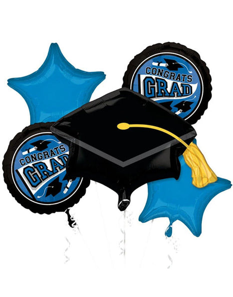 Anagram School Colors Be True to Your School Blue Bouquet Balloons 5pc
