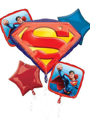 Anagram Superman Bouquet Balloons 5pc