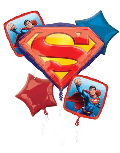 Anagram Superman Bouquet Balloons 5pc