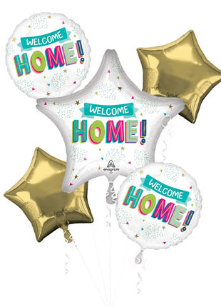 Anagram Welcome Home Bouquet Balloons 5pc