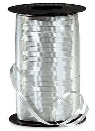Cinta rizada plateada Berwick de 3/16 pulgadas x 500 yardas