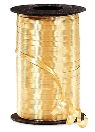 Cinta rizada dorada Berwick de 3/16 pulgadas x 500 yardas