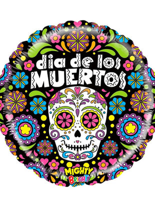 21in Betallic Dia De Los Muertos Balloon