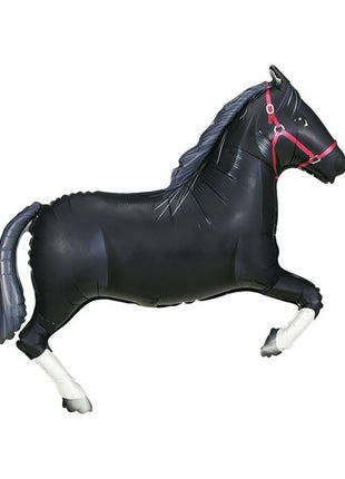 Globo de caballo negro Betallic de 34 pulgadas
