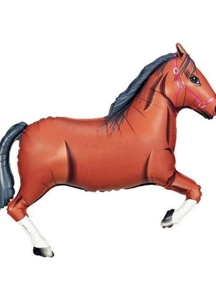 43in Betallic Brown Horse Balloon - Joker Party Supply