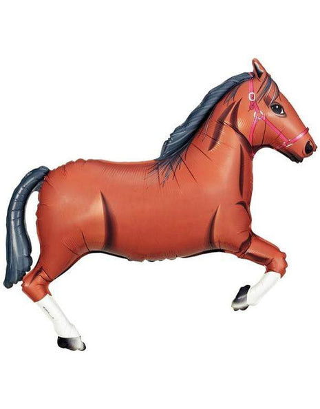 43in Betallic Brown Horse Balloon - Joker Party Supply