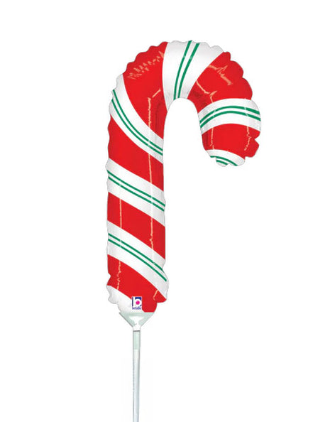 14in Betallic Candy Cane Balloon (Heat Seal Required)