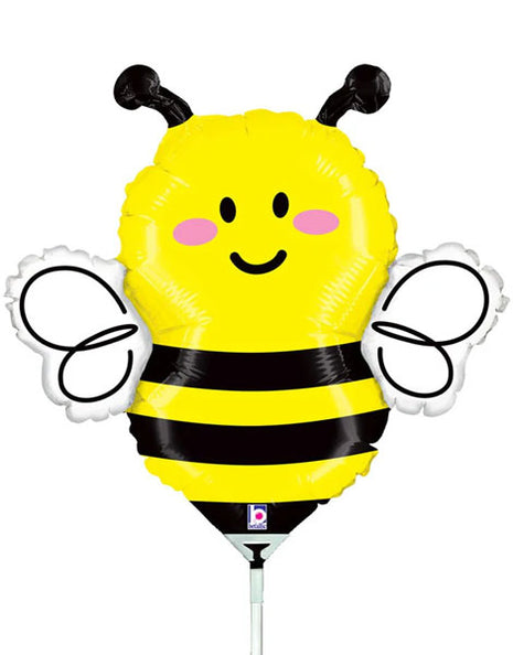 14in Betallic Bee Balloon (Heat Seal Required)
