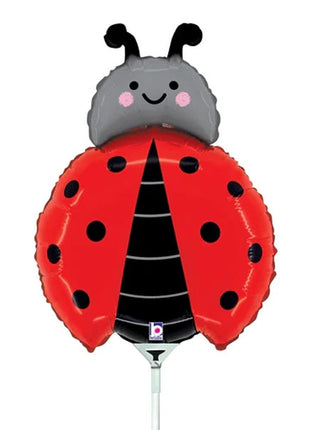 14in Betallic Ladybug Balloon (Heat Seal Required)
