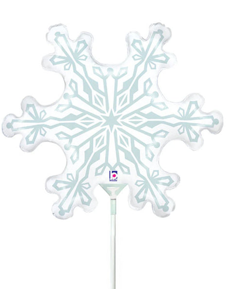 14in Betallic Snowflake Balloon (Heat Seal Required)