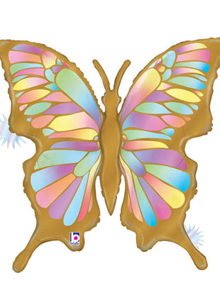 24in Betallic Opal Butterfliy Holographic Balloon